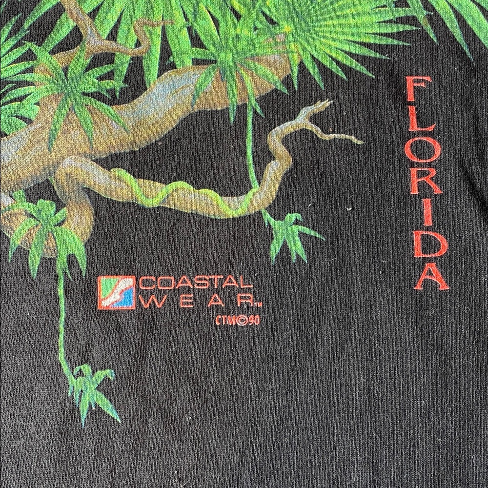 Vintage 1990 Florida Costal Wear Single Stitch Graphic Shirt - Picture 4 of 5